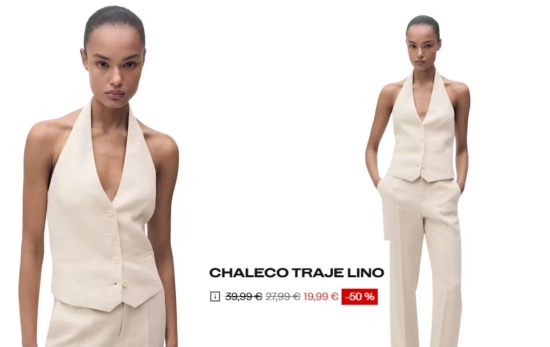 Top de lino/ MANGOOUTLET Top de lino/ MANGOOUTLET