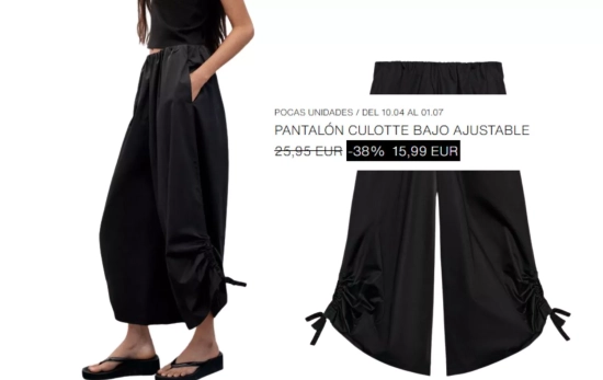 Pantalón culotte/ ZARA Pantalón culotte/ ZARA