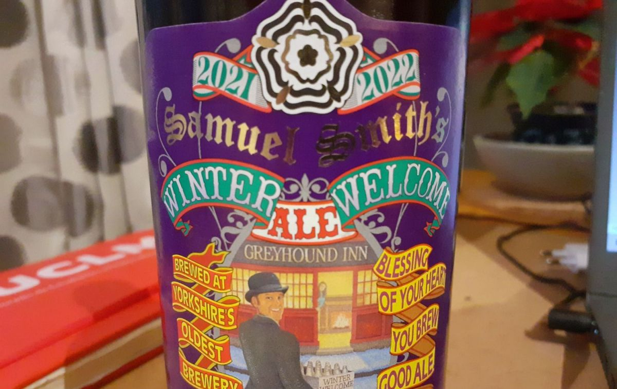 La etiqueta de la cerveza navideña Samuel Smith Winter Welcome / CG