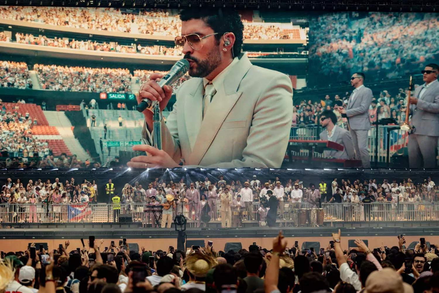 Bad Bunny durante su actuación en el Riyadh Air Metropolitano a 30 de mayo de 2026 / EP