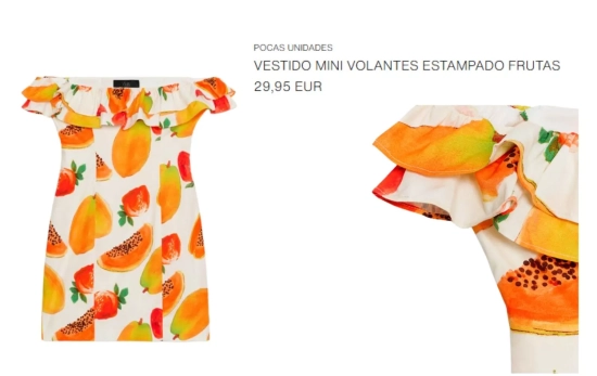 Vestido papaya/ ZARA Vestido papaya/ ZARA