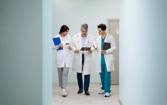 Médicos en un pasillo / MAGNIFIC