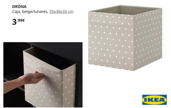 La caja DRÖNA/ IKEA La caja DRÖNA/ IKEA