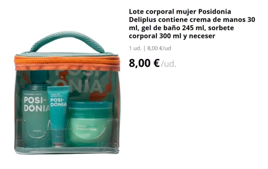 Lote corporal mujer Posidonia Deliplus / MERCADONA