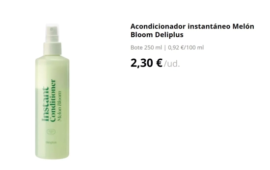 Acondicionador instantáneo Melón Bloom Deliplus/ MERCADONA