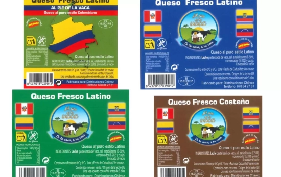 Cuatro de los quesos afectados por la alerta / AESAN Cuatro de los quesos afectados por la alerta / AESAN