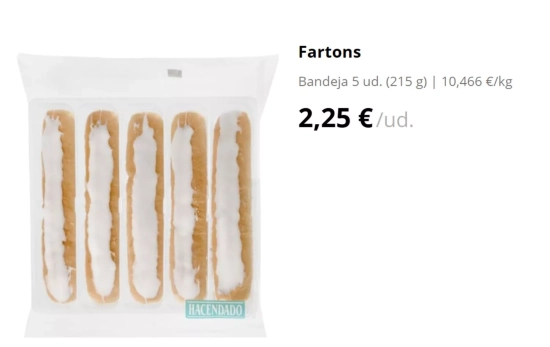 Fartons Hacendado/ MERCADONA