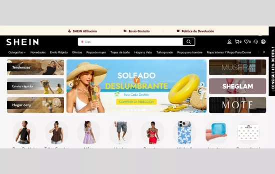 Sitio web de Shein / CG