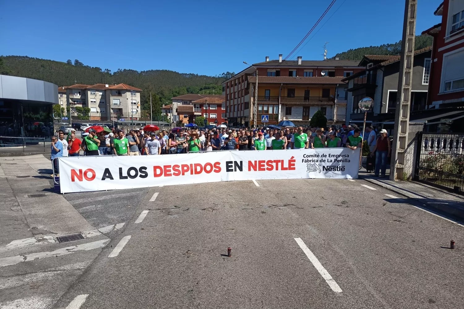 Paro en la fábrica de Nestlé en La Penilla / UGT - EP