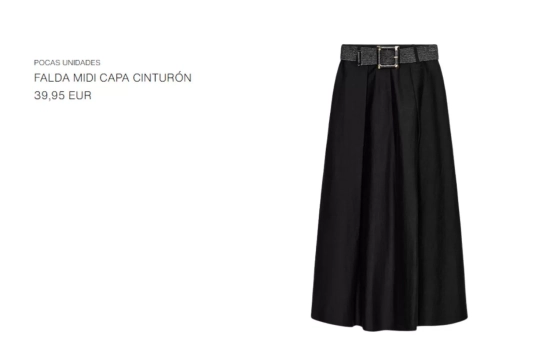 Falda capa con vuelo/ ZARA