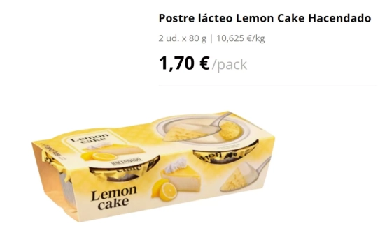 Lemon Cake / Mercadona Lemon Cake / Mercadona