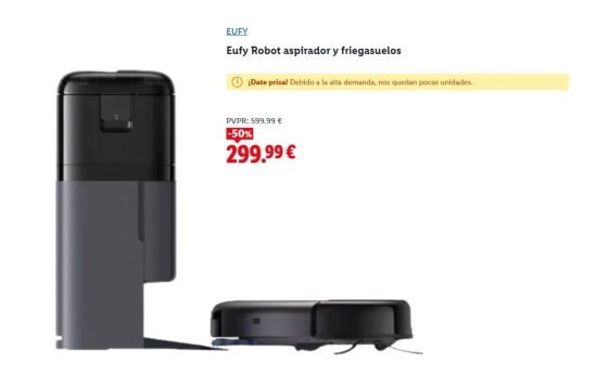 Eufy Robot aspirador y friegasuelos/ LIDL Eufy Robot aspirador y friegasuelos/ LIDL