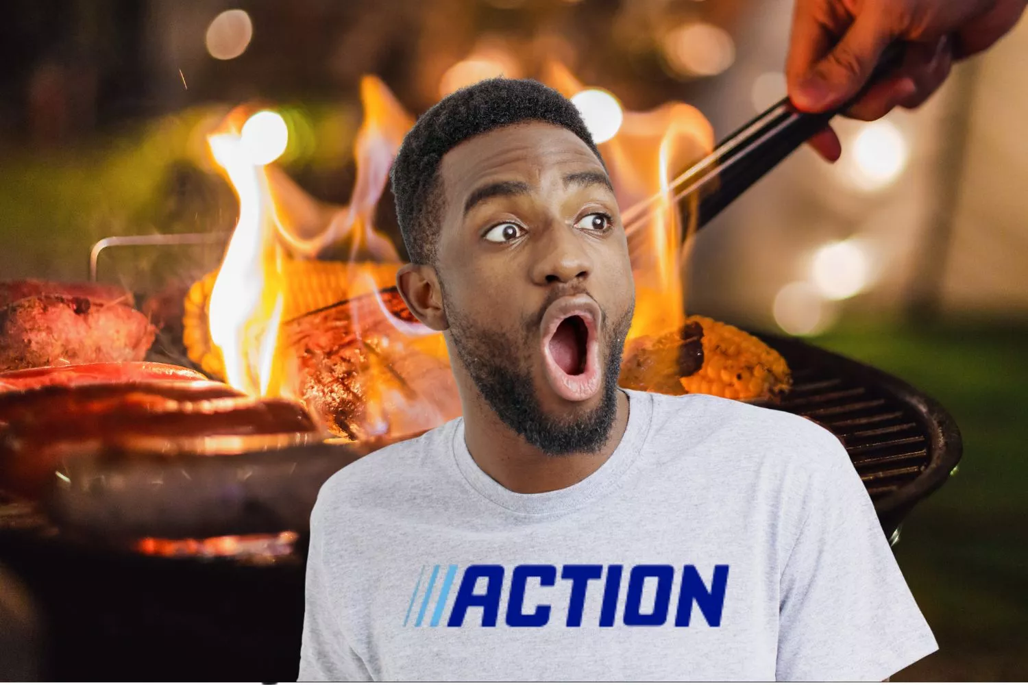 Ha llegado a Action la nueva barbacoa de carbón portátil/ Fotomontaje Consumidor Global