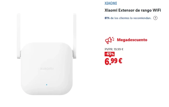 Xiaomi Extensor de rango WiFi/ LIDL Xiaomi Extensor de rango WiFi/ LIDL
