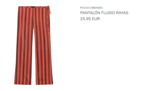 Pantalón rayas/ ZARA