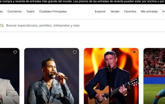 Página de Viagogo / MAGNIFIC - benzoix Página de Viagogo / MAGNIFIC - benzoix