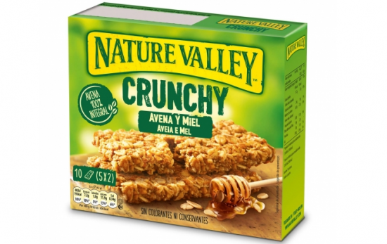 Caja de barritas de cereales "Crunchy Avena y Miel" de Nature Valley / CARREFOUR.ES Caja de barritas de cereales "Crunchy Avena y Miel" de Nature Valley / CARREFOUR.ES