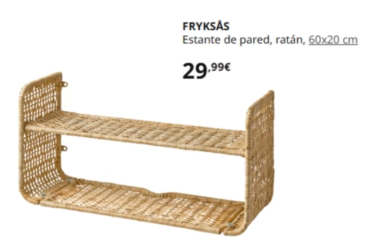 Estantería de ratán/ IKEA Estantería de ratán/ IKEA