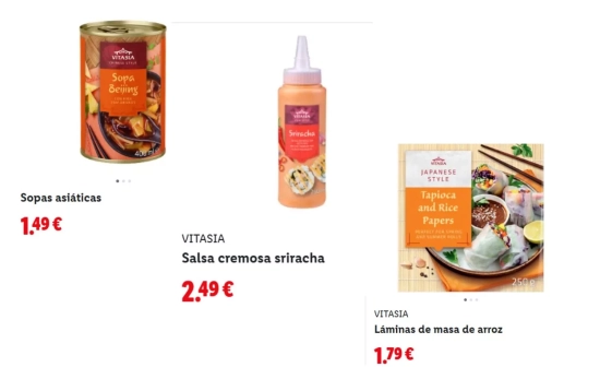 Productos asiáticos/ LIDL Productos asiáticos/ LIDL
