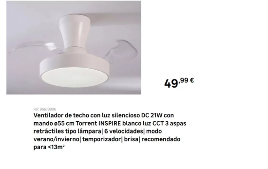 Ventilador aspas retractiles/ LEROY MERLIN Ventilador aspas retractiles/ LEROY MERLIN