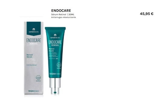ENDOCARE Sérum 0.2% de Retinol Puro/ DRUNI ENDOCARE Sérum 0.2% de Retinol Puro/ DRUNI