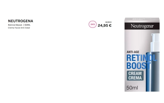Crema con retinol Neutrogena Boost/ DRUNI Crema con retinol Neutrogena Boost/ DRUNI