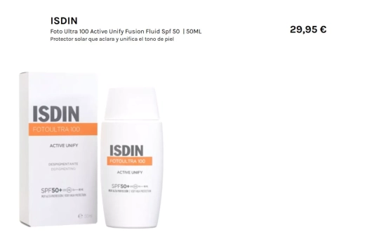 Protector solar aclarante de Isdin/ DRUNI Protector solar aclarante de Isdin/ DRUNI