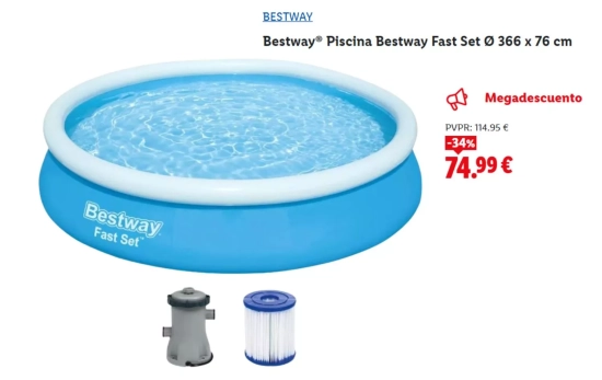 Bestway® Piscina Bestway Fast Set / LIDL