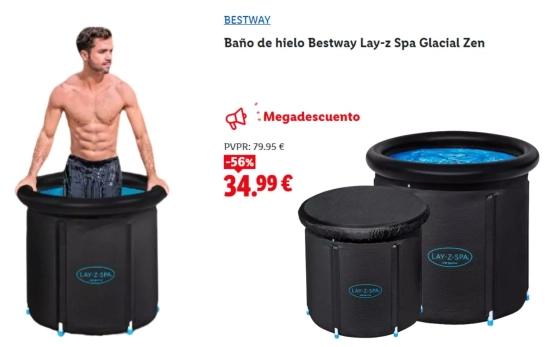 Baño de hielo Bestway Lay-z Spa Glacial Zen/ LIDL Baño de hielo Bestway Lay-z Spa Glacial Zen/ LIDL