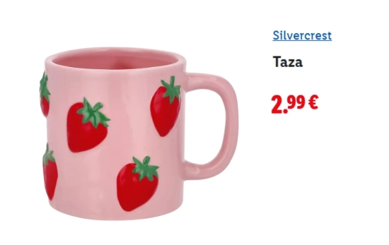 Taza de fresas/ LIDL Taza de fresas/ LIDL