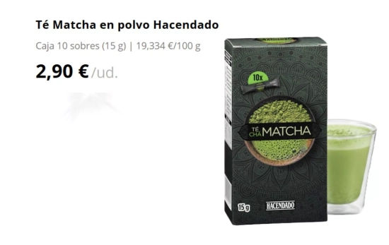 Té matcha/ MERCADONA Té matcha/ MERCADONA