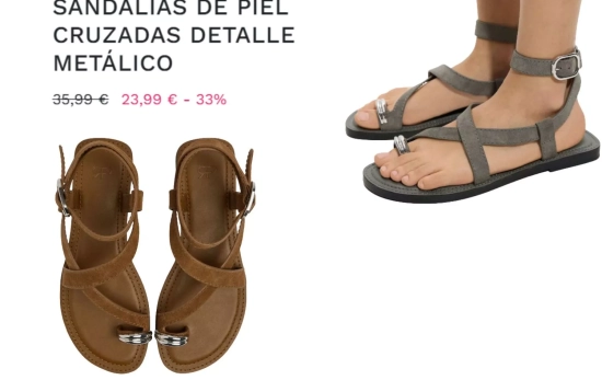 Sandalias detalle dedo/ PARFOIS Sandalias detalle dedo/ PARFOIS