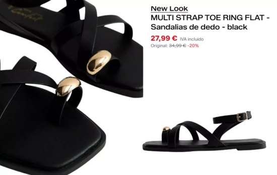 Sandalias aplique en el dedo/ ZALANDO Sandalias aplique en el dedo/ ZALANDO