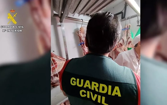 El detenido regentaba una carnicería donde se vendía la carne sin trazabilidad GUARDIA CIVIL El detenido regentaba una carnicería donde se vendía la carne sin trazabilidad GUARDIA CIVIL