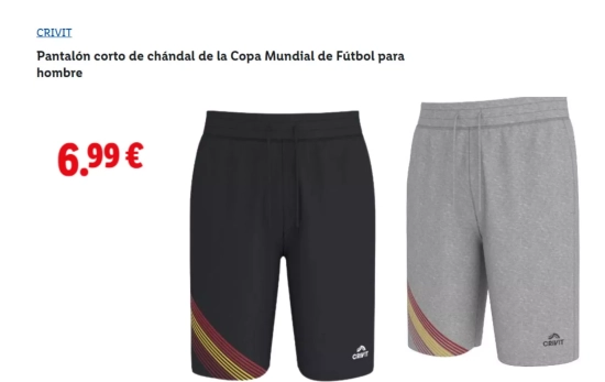 Pantalón corto chándal para hombre/ LIDL Pantalón corto chándal para hombre/ LIDL