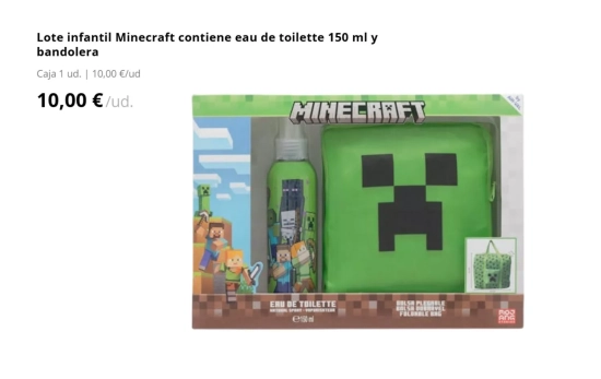 Lote infantil Minecraft/ MERCADONA Lote infantil Minecraft/ MERCADONA