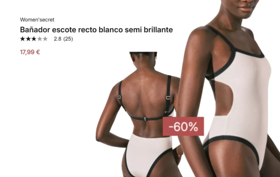 Bañador blanco/ WOMEN'SECRET Bañador blanco/ WOMEN'SECRET