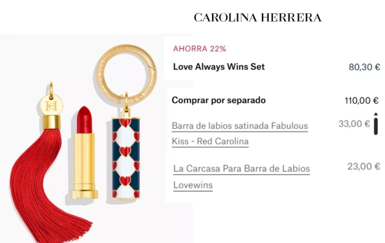 Pintalabios con lip case/ CAROLINA HERRERA Pintalabios con lip case/ CAROLINA HERRERA