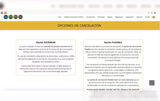 Nueva terminología para explicar las opciones de cancelación en Mediterranean Epic Captura propia Nueva terminología para explicar las opciones de cancelación en Mediterranean Epic Captura propia