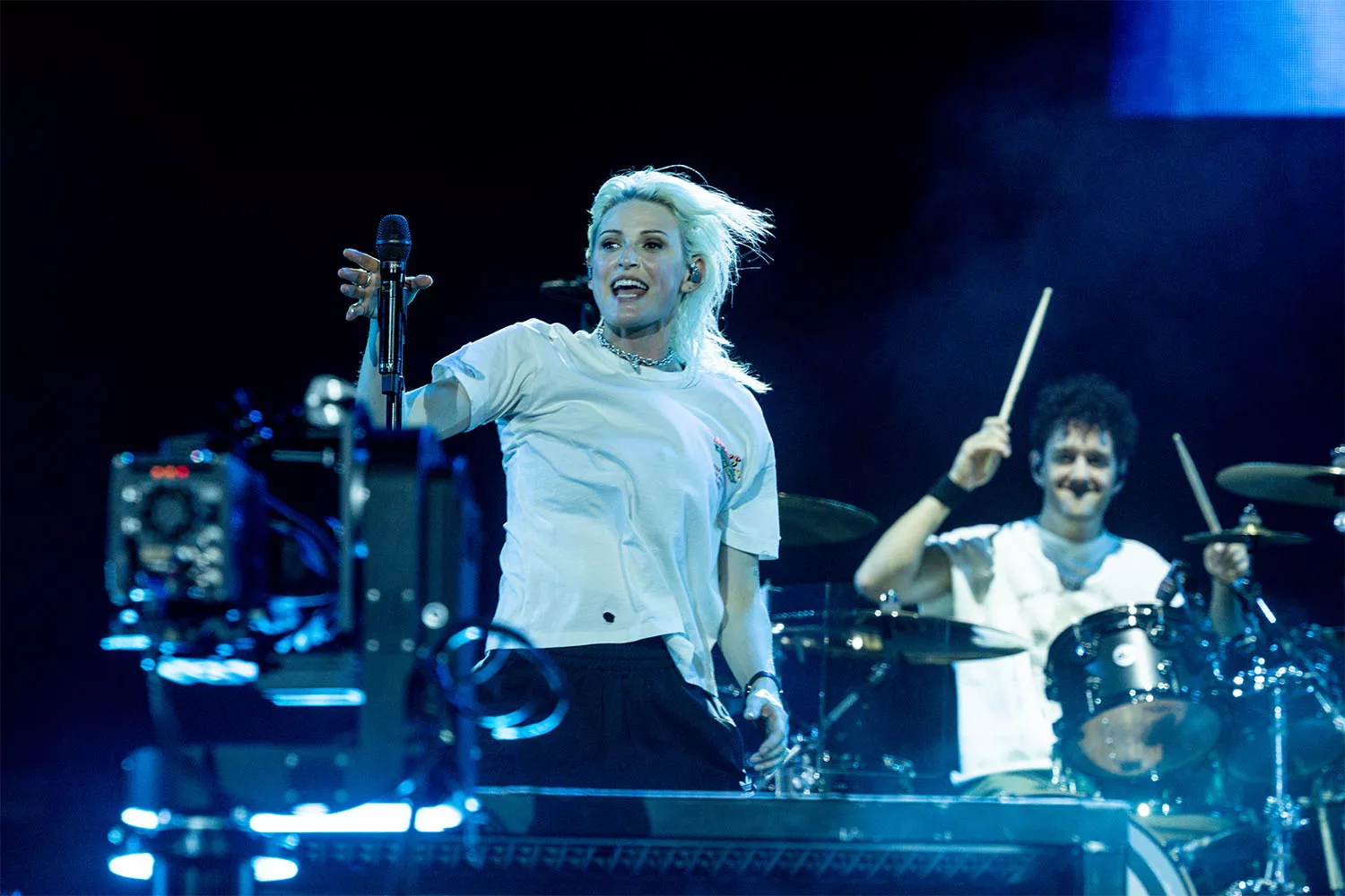Emily Armstrong durante el concierto de Linkin Park este martes en Rivas / RICARDO RUBIO / EUROPA PRESS