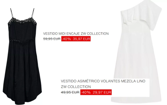 Prendas rebajadas bajo la etiqueta ' Limited edition'/ ZARA