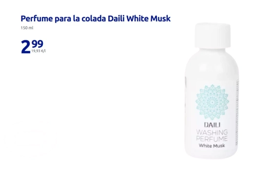 Perfume para la colada Daili White Musk/ ACTION