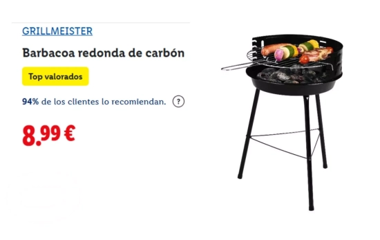 Barbacoa ligera y económica/ LIDL