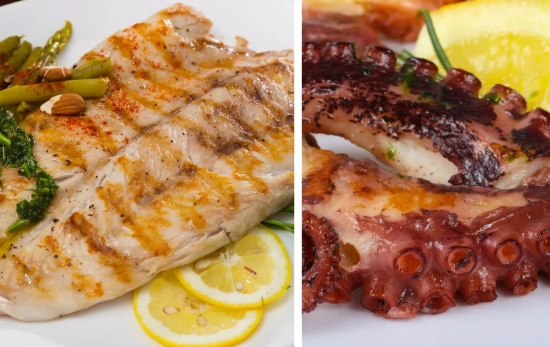 Pescado y pulpo a la plancha, dos platos ideales para hacer una buena digestión/ CANVA