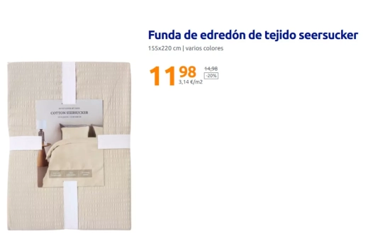 Funda seersucker pequeña/ ACTION