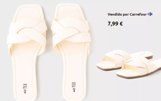 Sandalias de pala/ CARREFOUR