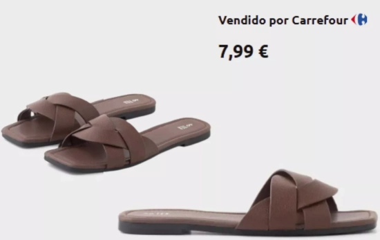 Sandalias tipo pala/ CARREFOUR