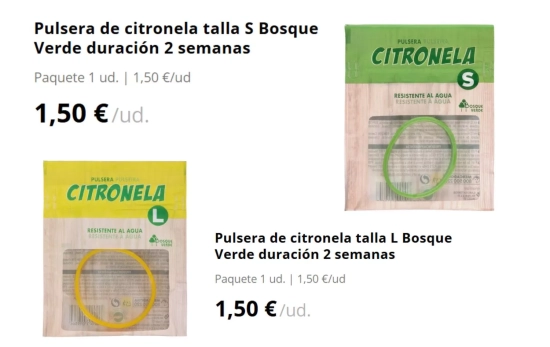 Pulseras citronela/ MERCADONA Pulseras citronela/ MERCADONA