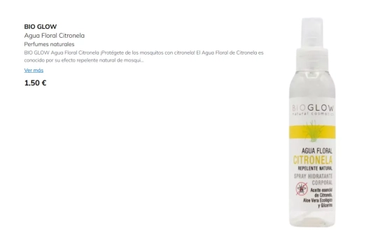 Bio Glow Agua Floral Citronela Perfumes naturales/ PRIMOR Bio Glow Agua Floral Citronela Perfumes naturales/ PRIMOR