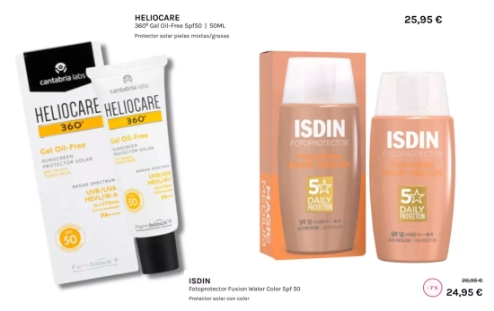 Protectores solares para pieles grasas y para sustituir el maquillaje/ DRUNI